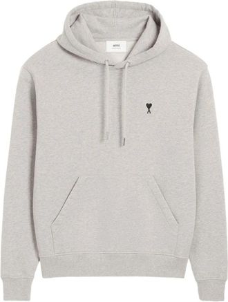 Ami De Coeur Katoenen Hoodie - Heren - Hoodies - Grijs - S - Katoen - Hoodies & sweatvesten