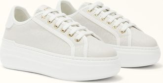 Furla Nuage Sneakers Marshmallow Bianco Pelle Di Vitello Opaca + Vitello + Tessuto Sintetico Donna