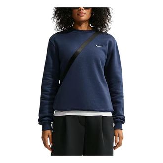 Nike (WMNS) Nike Studio Fleece Medium Weight Crew Midnight Navy Sail IR8293-410