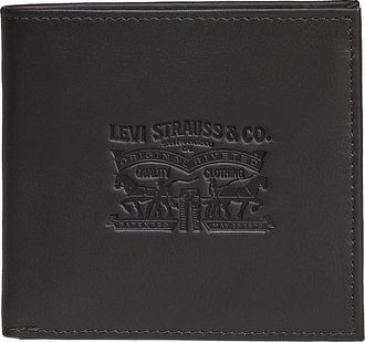 Levi's Geldb&ouml;rse LEVIS VINTAGE TWO HORSE BIFOLD COIN WALLET, Herren, braun (dunkelbraun), Rindsleder, Kleinlederwaren Geldb&ouml;rse, aus Vollnarbenleder Herrenb&ouml;