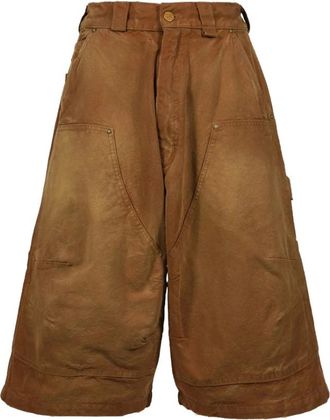 Willy Chavarria Heren, Korte broeken, Bruin, Maat: W30