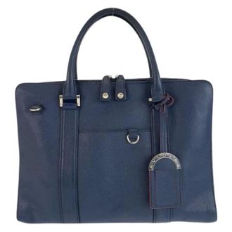 Bulgari Pre-owned Handbags, male, Blue, Size: ONE SIZE Pre-owned Briefcase