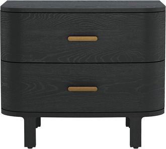 Manhattan Comfort Solara 30In Solid Wood Nightstand
