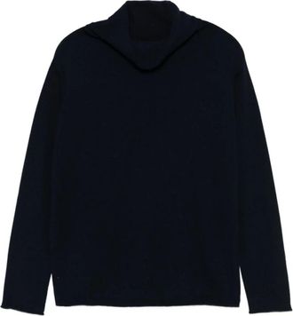Le Tricot Perugia Turtleneck Trui - Dames - Coltruien - Blauw - XL - Truien & Vesten