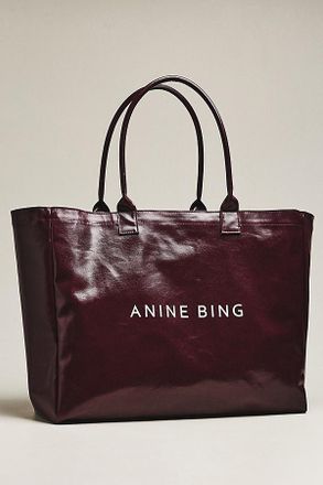 Anine Bing Leo Coated Canvas Tote Bag