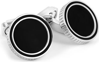 Thompson Thompson Tambor Onyx Cuff Link & Stud Set in Black at Nordstrom