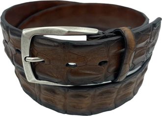 Paolo Vitale Accessories - unisex - Riemen - Bruin - 100 CM - Leer - Accessoires