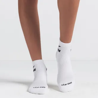 Nike Womens SKIMS Dri-FIT Quarter Socks (3 Pairs) in White | IQ8106-902