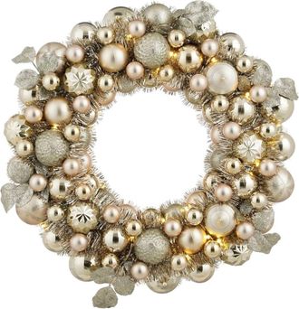 MiCa Decorations Corona decorativa oro h8.5xb47xl47cm