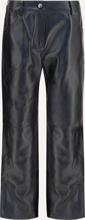 Magda Butrym Pantaloni in pelle a gamba dritta Woman 36