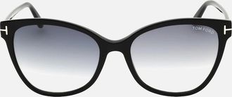 Tom Ford Womens Tom Ford ANI Shiny Black Sunglasses - Size: ONE size