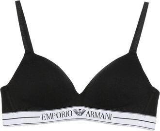 Emporio Armani Zwart Zijde & Nylon Ondergoed - Dames - BHs - Zwart - L - Nylon - Ondergoed