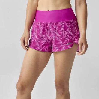 Brooks Chaser 2.0 3 Running Shorts In Magenta Aqueous