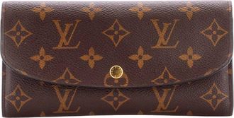 Louis Vuitton Brown Monogram Canvas Emilie Wallet (Authentic Pre-Loved)