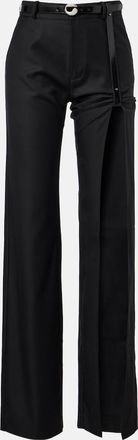 Coperni Suspended belted cutout straight jeans