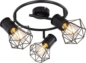 Globo Lighting Foco - Priska - Negro - Metal - &Oslash; 29cm - E27 - 54017-3 - Globo