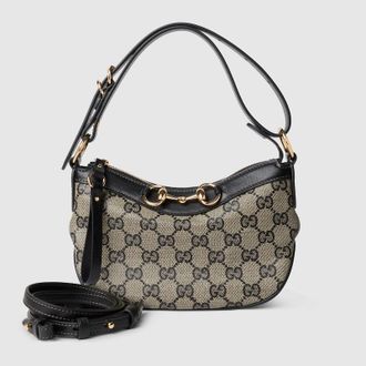 Gucci Starlet Mini Shoulder Bag, Black, GG Canvas