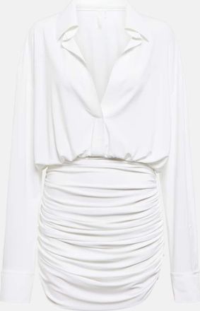 Norma Kamali Ruched shirt dress
