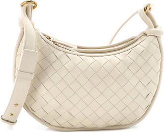 Bottega Veneta Borsa a tracolla Gemelli con design Intrecciato piccola - Toni neutri