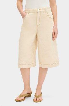 Aligne Victoria Denim Shorts in Ecru at Nordstrom, Size 25