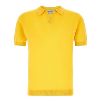 John Smedley Noah Polo Shirt - male - John Smedley - Polo Shirts - Yellow - M - Tops