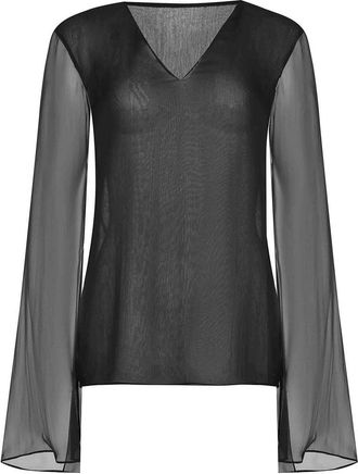Alberta Ferretti Blouse By Made Of Silk