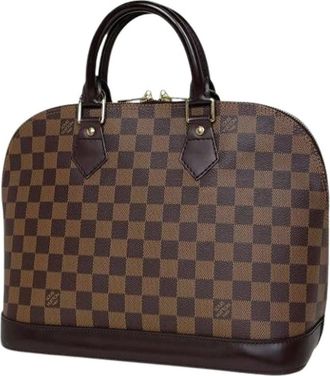 Louis Vuitton Pre-owned Handbags, female, Brown, Size: ONE SIZE Pre-owned Vintage Damier Canvas Handbag