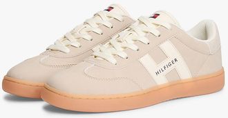 Tommy Hilfiger Womens Hilfiger Logo Skater Sneaker - Light Grey - US 7 / EU 37.5