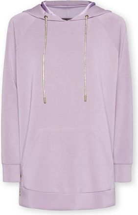 Elena Miro Hoodie van modalmix - Dames - Hoodies - Paars - M - Polyester - Hoodies & sweatvesten