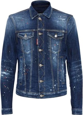Dsquared2 Dan Denim Jacket - Heren - Spijkerjassen - Blauw - M - Denim - Jassen