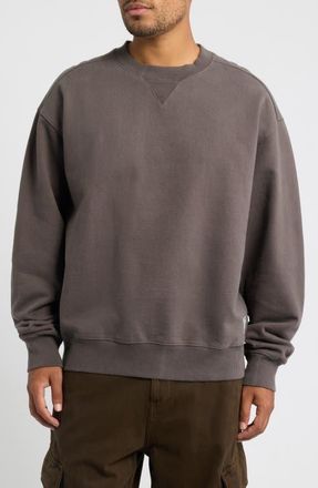 Alpha Industries Essential Crewneck Sweatshirt in Hickory at Nordstrom, Size Xx-Large