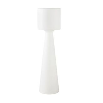 Maisons du monde L&aacute;mpara de pie de exterior blanca Alt.138