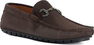 Dune London Mens BRACKON Snaffle Trim Suede Loafers Size UK 11 Suede Moccasins Brown