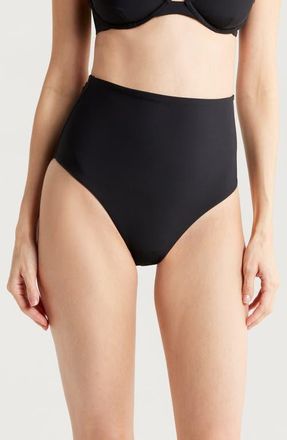 Bondi Born Faith High Waist Bikini Bottoms in Black at Nordstrom, Size X-Small