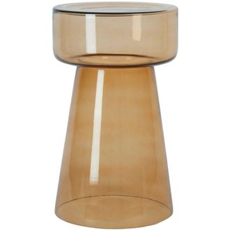 Light & Living Light&living - Mesa de centro Dakwa vidrio ocre - Ø30x50 cm