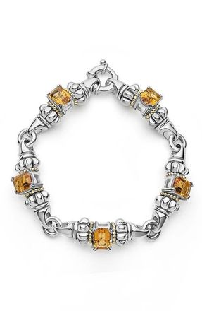 Lagos Glacier Citrine Link Bracelet at Nordstrom, Size 7