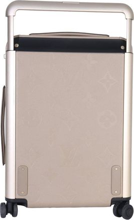 Louis Vuitton Beige Leather Tourterelle Monogram Empreinte Horizon 55 (Authentic Pre-Loved)