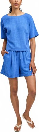 Gentle Fawn Juno High Waist Shorts In Riviera
