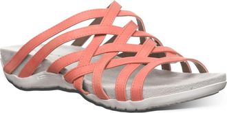 Bearpaw Zinnia Faux Leather Slide Sandal in Coral at Nordstrom Rack, Size 11