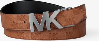 Michael Kors Reversible Leather Logo Buckle Belt