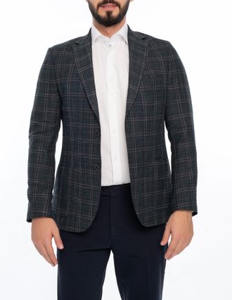 Vella Pais MONROE REGULAR FIT PLAID SPORT COAT
