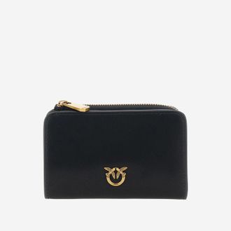 Pinko Pinko Mini Leather Wallet With Logo