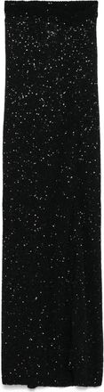 Balenciaga Gonna midi con paillettes - Nero