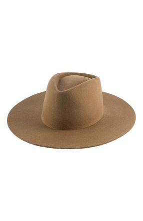 Gigi Pip Dakota Wide Brim Felt Hat in Brown at Nordstrom, Size X-Large