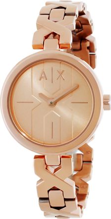 A|X Armani Exchange Quartz Rose Gold Dial Ladies Watch AX5832