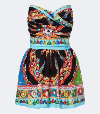 Dolce & Gabbana Carretto cotton minidress