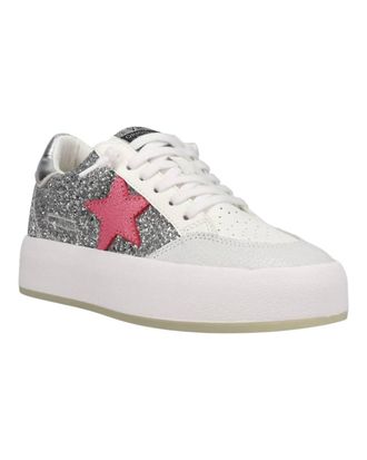 Vintage Havana Womeans Ream 9 Platform Sneakers In Silver Sparkle