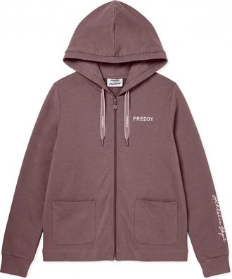 Freddy Felpa donna zip e cappuccio con tasche applicate