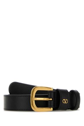 Valentino Garavani Black Leather Belt