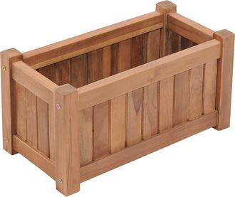 vidaXL Jarr&oacute;n/flor 50x25x25 Cm De Madera De Teca Masiva